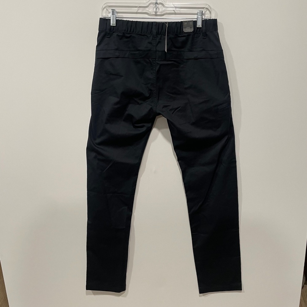 J. Crew 484 Slim Stretch Chino Pants Mens 30x32 Black Side Zip Flat Front - Picture 6 of 10